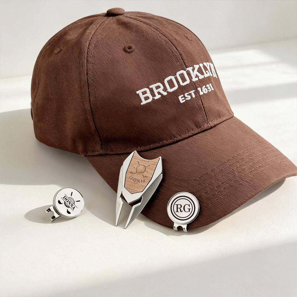 Custom Golf Hat Clip Marker, Custom Golf Divot Tool, Personalized Golf Gift for Men, Golf Accessories, Personalized Golf Marker