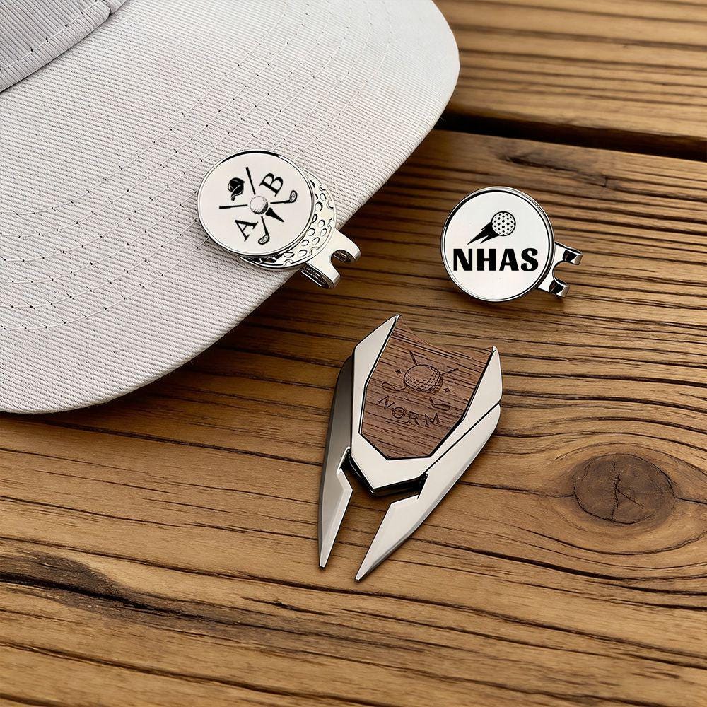 Custom Golf Accessory Set For Golfers/ Ideal Gift For Birthdays, Father’S Day, Golf Events/ Custom Golf Divot Repair Tool