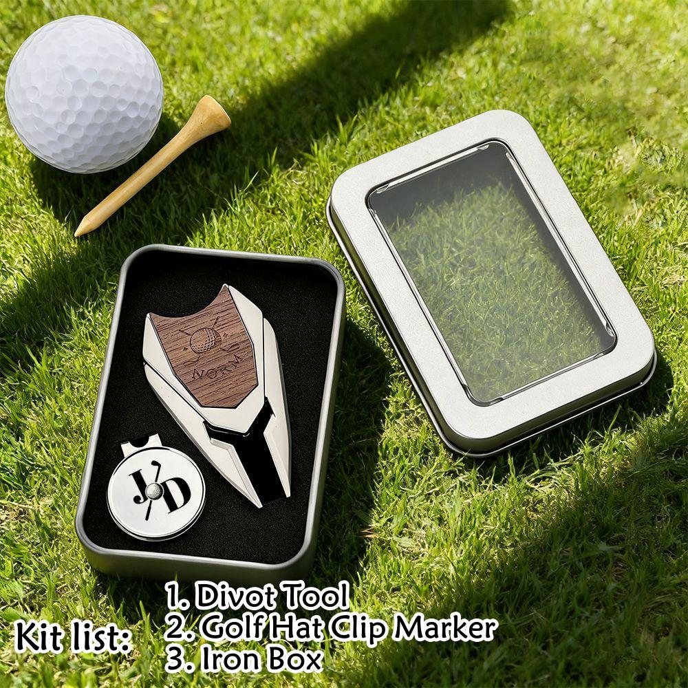 Custom Golf Accessory Set For Golfers/ Ideal Gift For Birthdays, Father’S Day, Golf Events/ Custom Golf Divot Repair Tool