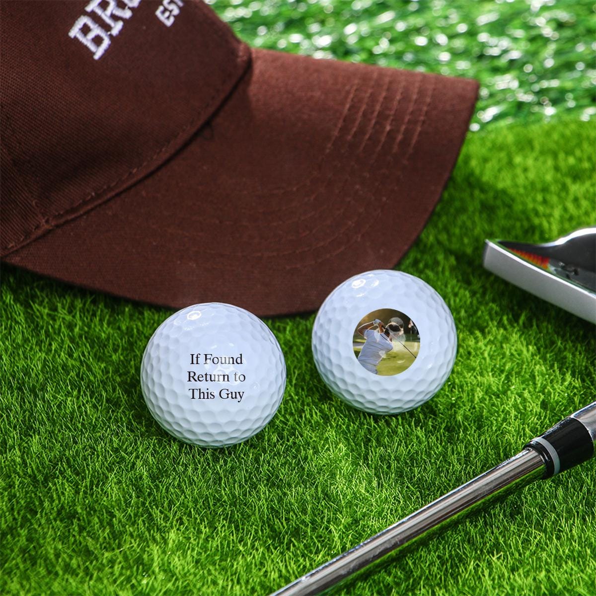 Personalized golf ball with any image/photo/logo/text, Best man golf ball, Golf lover gift, Personalized golf balls, Golf ball with print