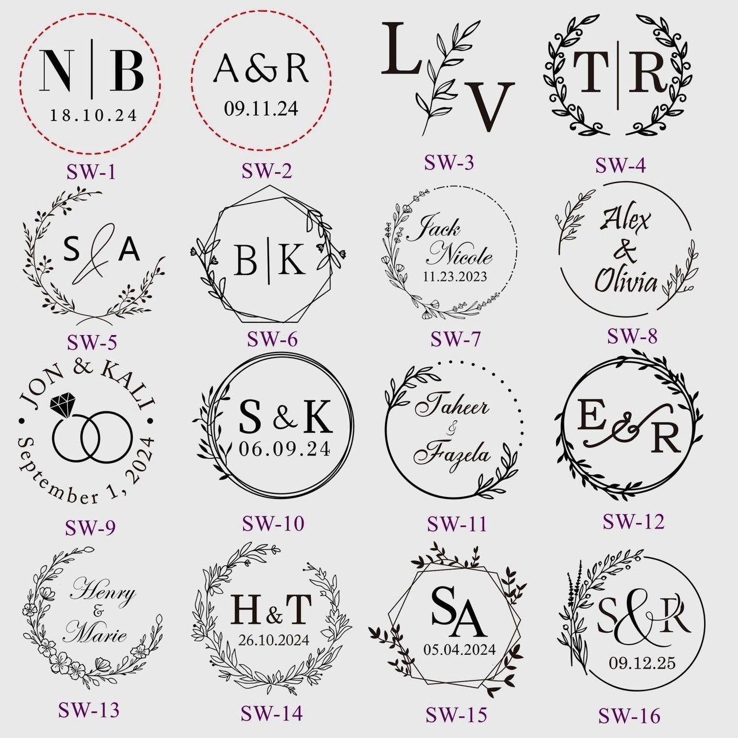 Wedding Invitation Self-Adhesive Wax Seals Stickers, Custom Wax Seal Stickers, Personalized Wax Seals, Monogram Wax Seal Stickers