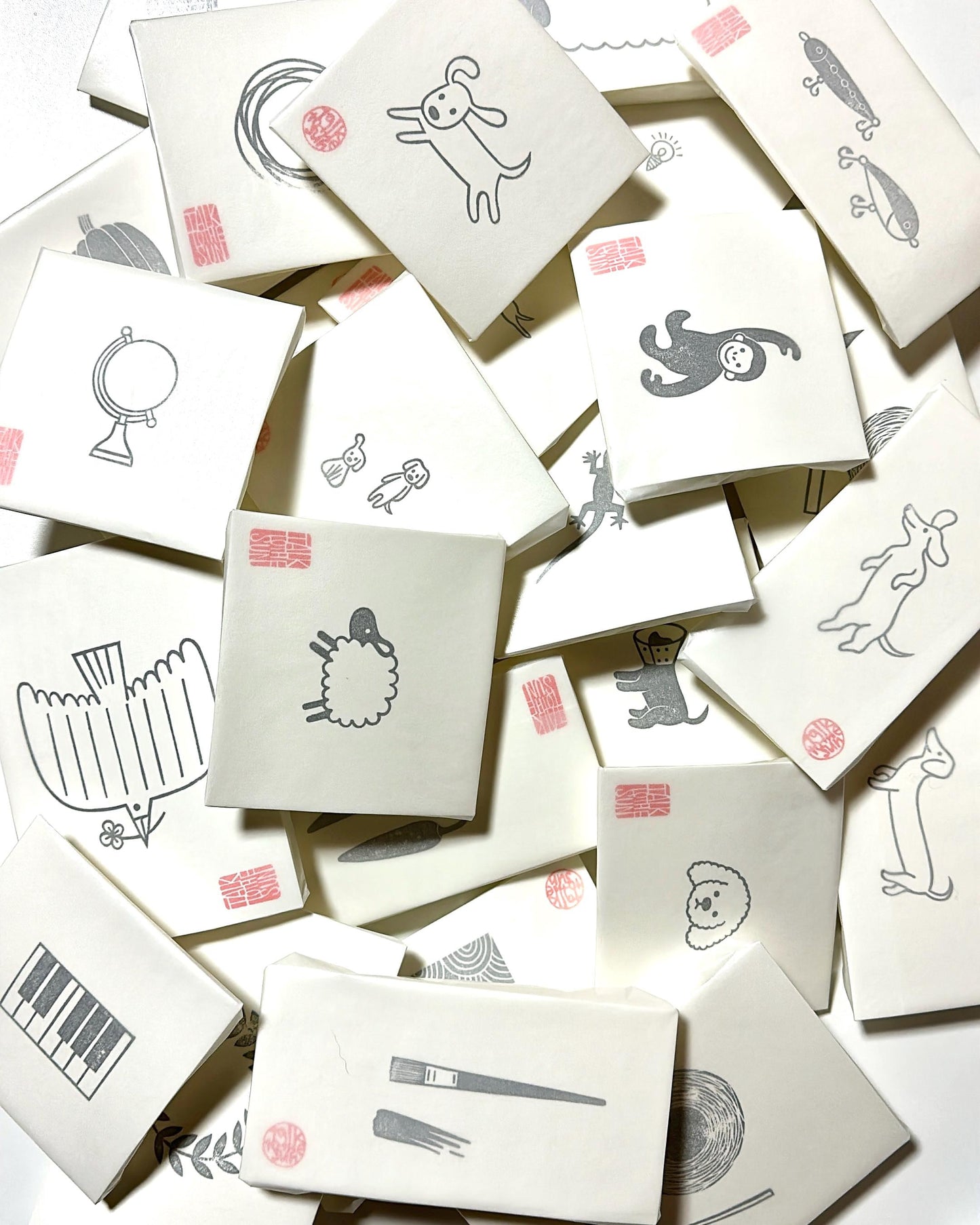 Cactus Rubber Stamp Set | Hand Carved Stamps | Garden Inspired Design | Style No.2