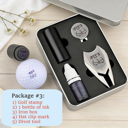 Custom Unique Golf Ball Identification Tool, Quick-Dry Permanent Golf Ball Stamper, Personalized Golf Ball Marker, Golf Accessories
