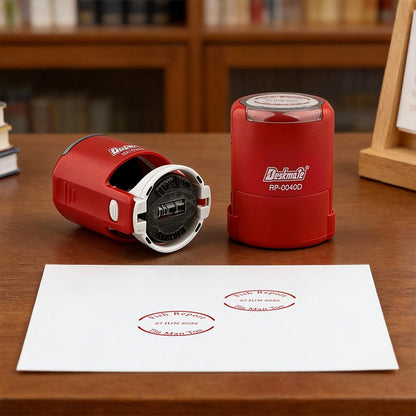 Personalized Date Stamp, Custom Text, Office & Teacher Use, Adjustable Date Stamp, Date and Name Stamps, Customize Teacher Gift