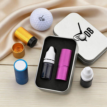 Custom Golf Ball Stamp, Self-Inking Waterproof Golf Ball Stamper, Golf Ball Marker Tools, Father's Day Christmas Golf Gift