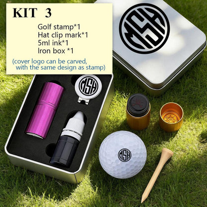 Custom Golf Ball Stamp, Self-Inking Waterproof Golf Ball Stamper, Golf Ball Marker Tools, Father's Day Christmas Golf Gift