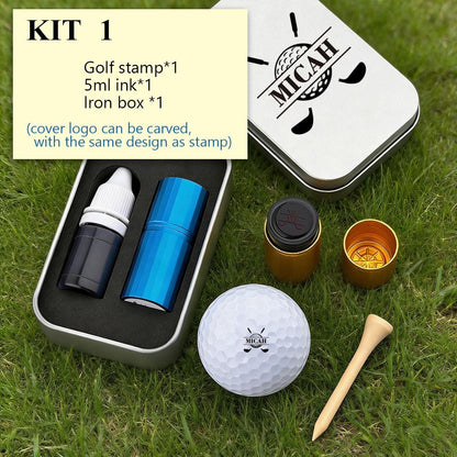 Custom Golf Ball Stamp, Self-Inking Waterproof Golf Ball Stamper, Golf Ball Marker Tools, Father's Day Christmas Golf Gift