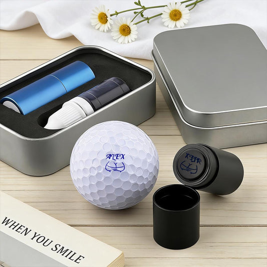 Custom Unique Golf Ball Identification Tool, Quick-Dry Permanent Golf Ball Stamper, Personalized Golf Ball Marker, Golf Accessories