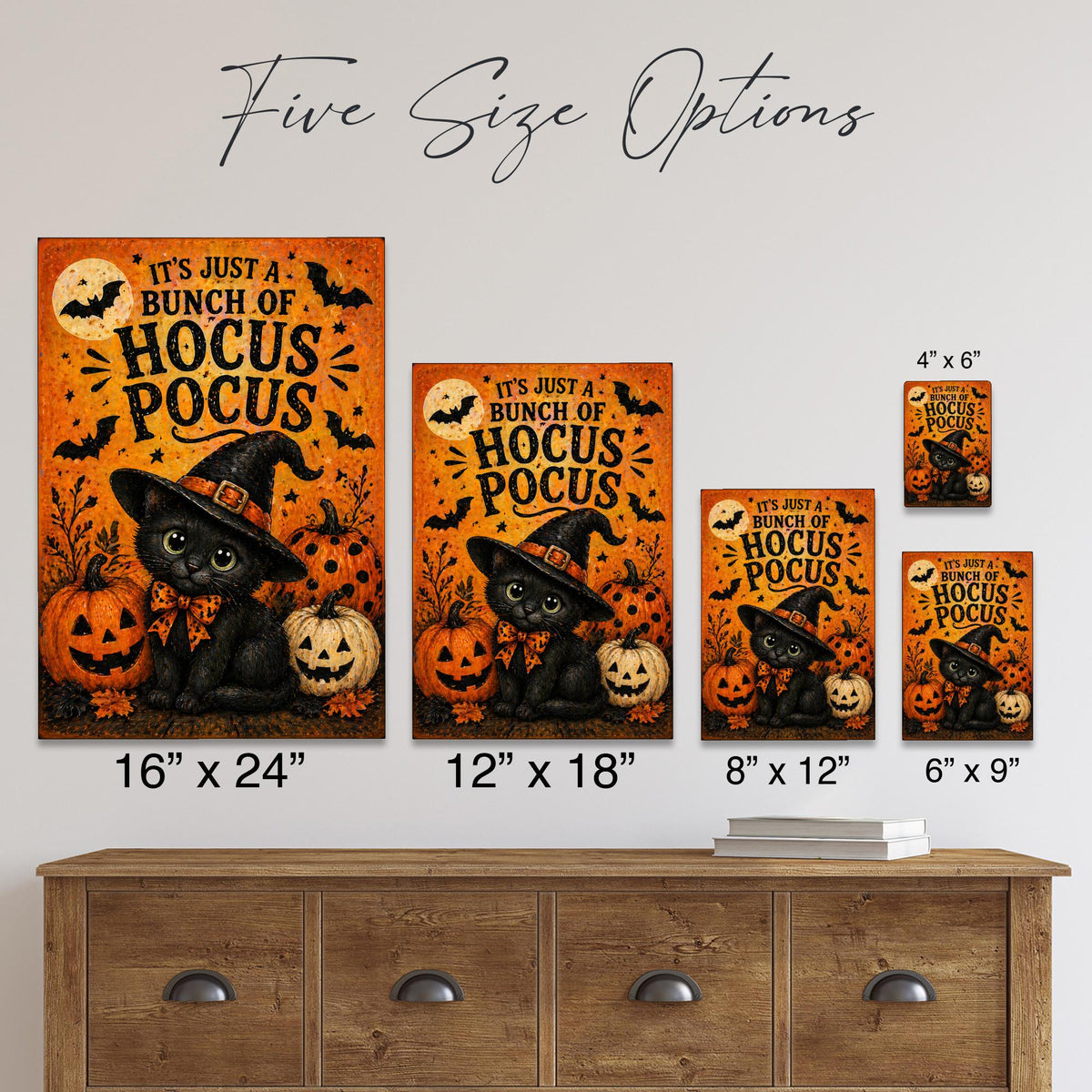 Hocus Pocus Sign, Halloween Metal Sign, Cute Halloween Decor, Spooky Cute Decor, Witch Decor, Halloween Wall Art, Trick Or Treat