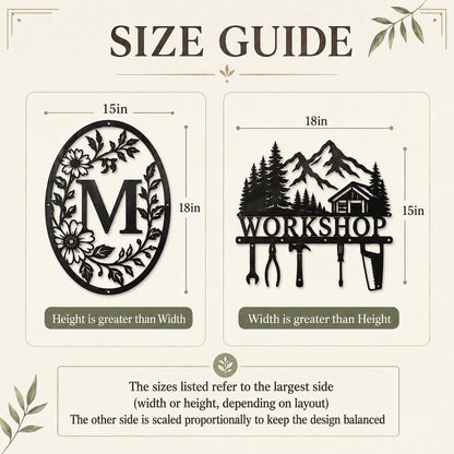 Deer Head Metal Wall Art, 3 Design Options, Rustic Mountain Cabin Lodge Decor Gift For Hunter