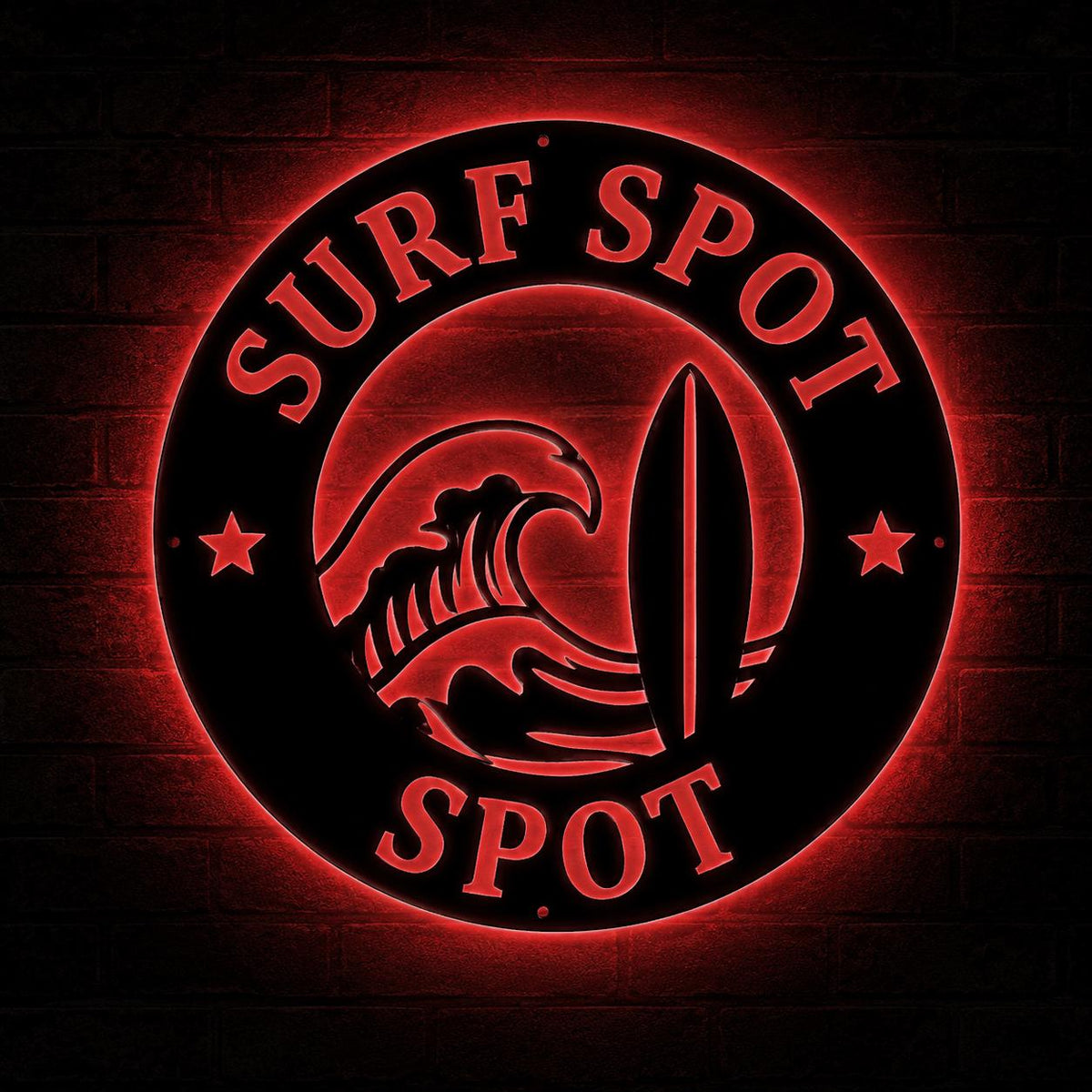 Custom Lighted Logo Sign, LED Metal Wall Art For Business, Shop, Restaurant, Studio Or Man Cave Decor