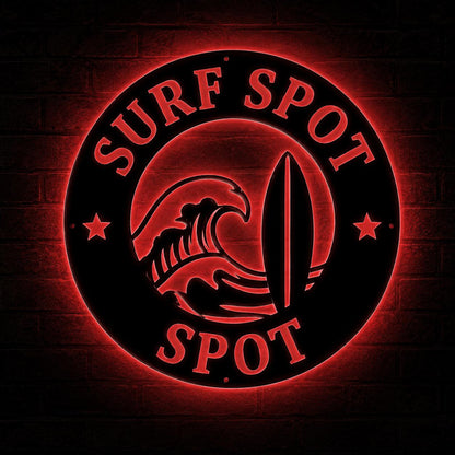 Custom Lighted Logo Sign, LED Metal Wall Art For Business, Shop, Restaurant, Studio Or Man Cave Decor
