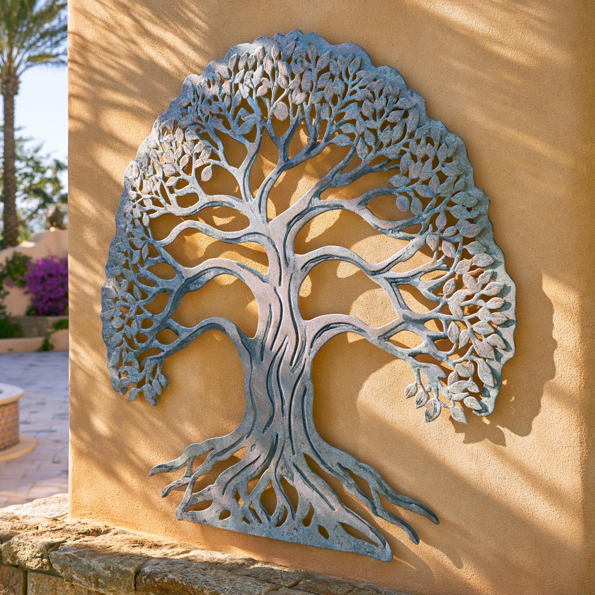 Tree of Life Metal Wall Art, Large UV Printed Aluminum Decor, Outdoor Garden Hanging