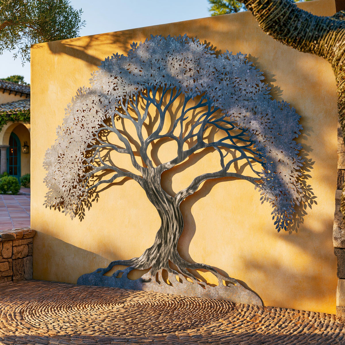 Tree of Life Metal Wall Art, Large UV Printed Aluminum Decor, Outdoor Garden Hanging