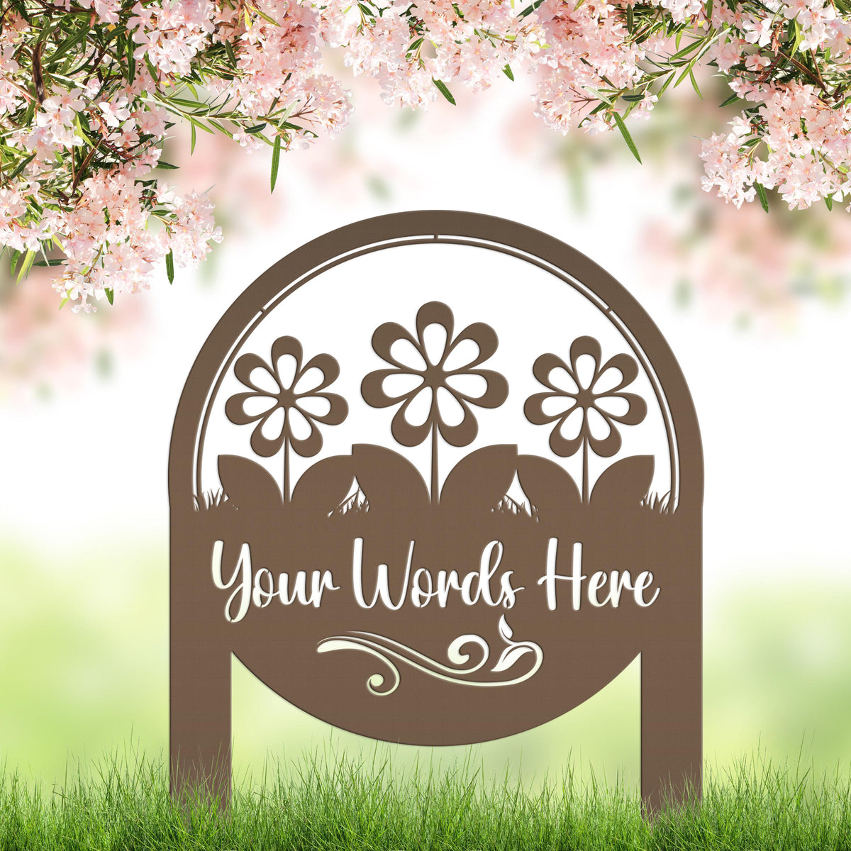 Personalized Flower Yard Sign, Mother's Day Gift, Gift for the Gardner, Flower Bed Sign, Garden Club Sign