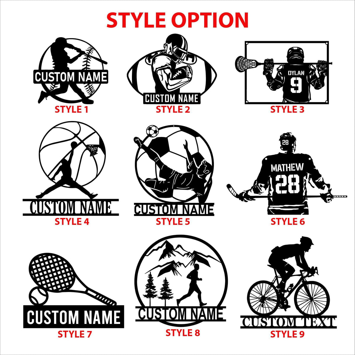 Custom Sports Metal Sign wth LED,Basketball, Baseball,Football,Hockey,Tennis,Lacrosse,Gift for Athlet,son,Sports Theme
