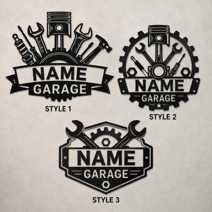 Custom Mechanic Garage Sign, Personalized LED Metal Wall Art, Wrench Piston Workshop Decor, Auto Shop Gift, Garage Wall