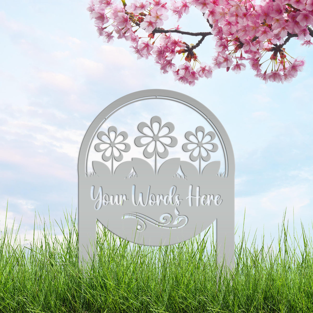 Personalized Flower Yard Sign, Mother's Day Gift, Gift for the Gardner, Flower Bed Sign, Garden Club Sign