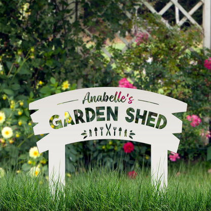 Handcrafted Garden Sign - Customizable Outdoor Yard Stake - Personalized with Your Wording - Thoughtful Gift for Mom or Grandma!