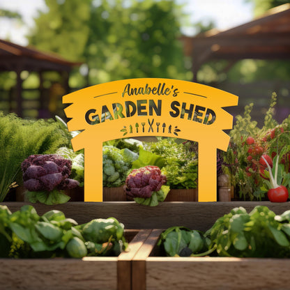 Handcrafted Garden Sign - Customizable Outdoor Yard Stake - Personalized with Your Wording - Thoughtful Gift for Mom or Grandma!