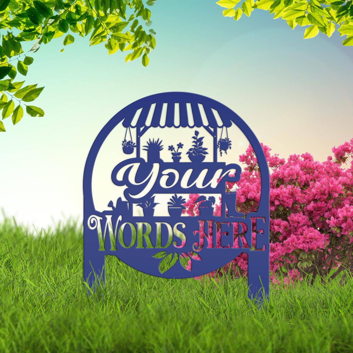 Personalized Greenhouse Yard Sign Mother's Day Gift For Outdoors Or Garden And Flower Bed Sign