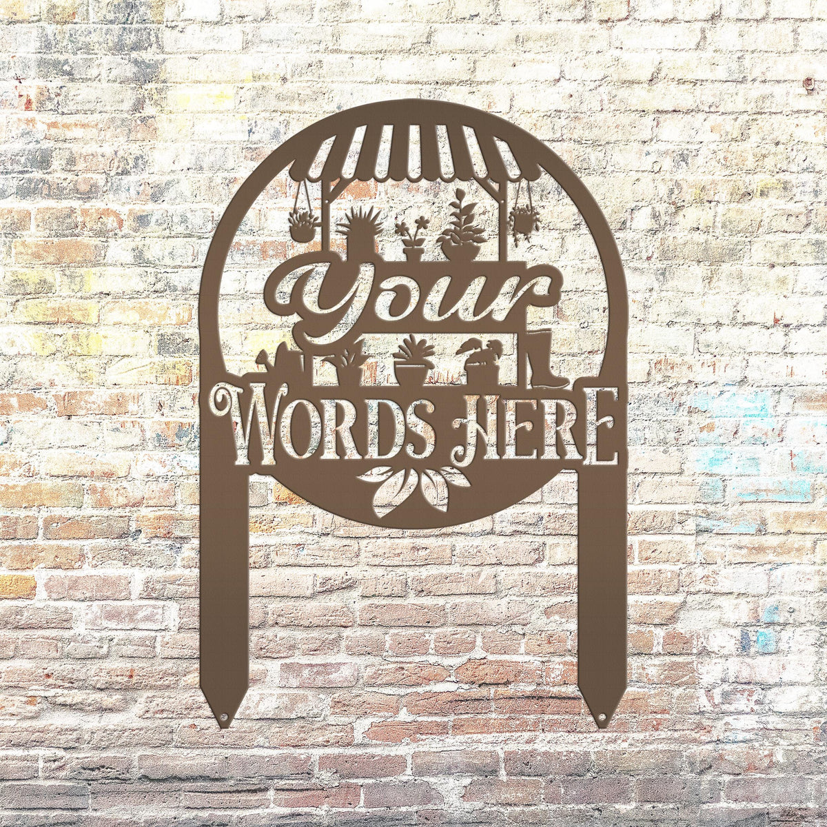 Personalized Greenhouse Yard Sign Mother's Day Gift For Outdoors Or Garden And Flower Bed Sign