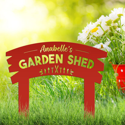 Handcrafted Garden Sign - Customizable Outdoor Yard Stake - Personalized with Your Wording - Thoughtful Gift for Mom or Grandma!