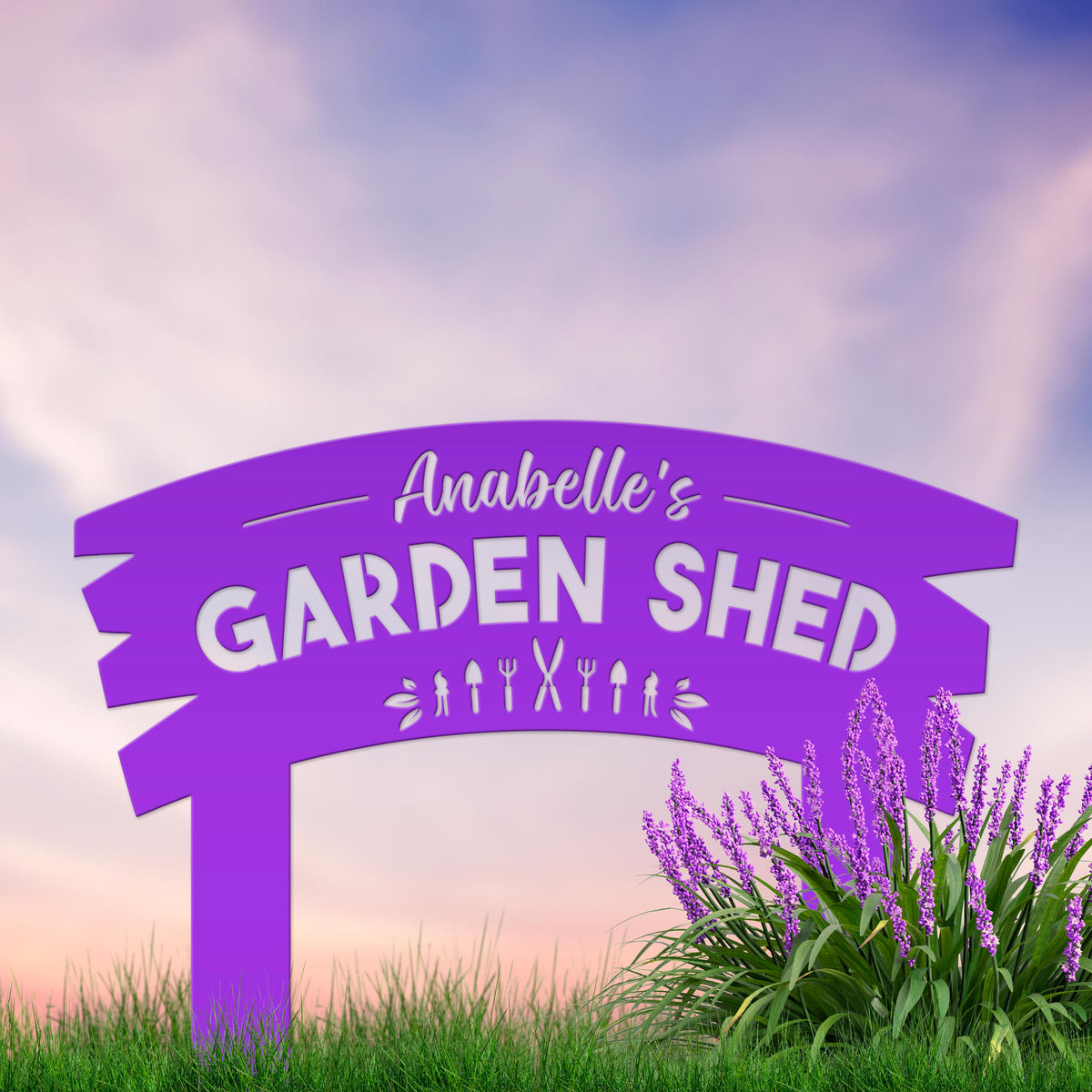 Handcrafted Garden Sign - Customizable Outdoor Yard Stake - Personalized with Your Wording - Thoughtful Gift for Mom or Grandma!