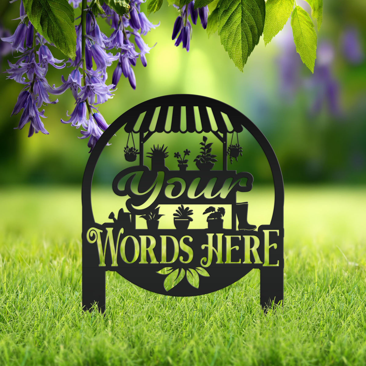 Personalized Greenhouse Yard Sign Mother's Day Gift For Outdoors Or Garden And Flower Bed Sign