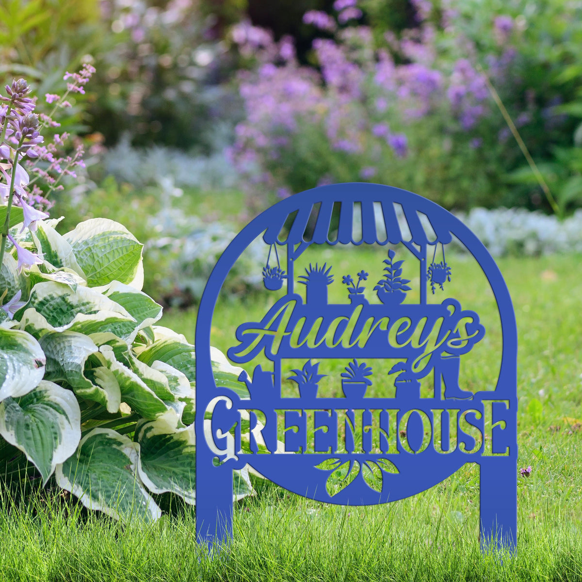 Personalized Greenhouse Yard Sign Mother's Day Gift For Outdoors Or Garden And Flower Bed Sign